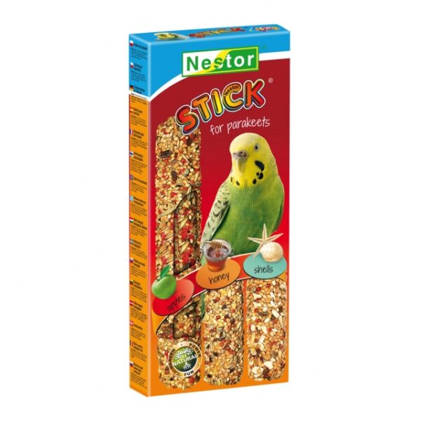 NESTOR Kolba 3w1 dla małych papug - jabłka