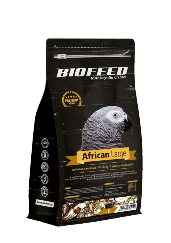 BIOFEED PREMIUM dla dużych papug afrykańskich 1kg