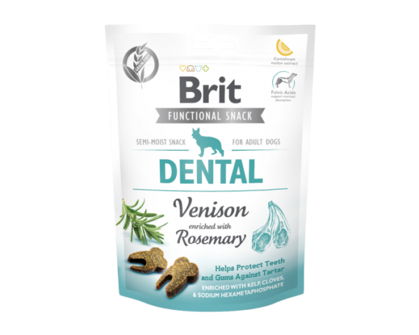 BRIT CARE Dog Functional Snack Dental Venison & Rosemary 150g