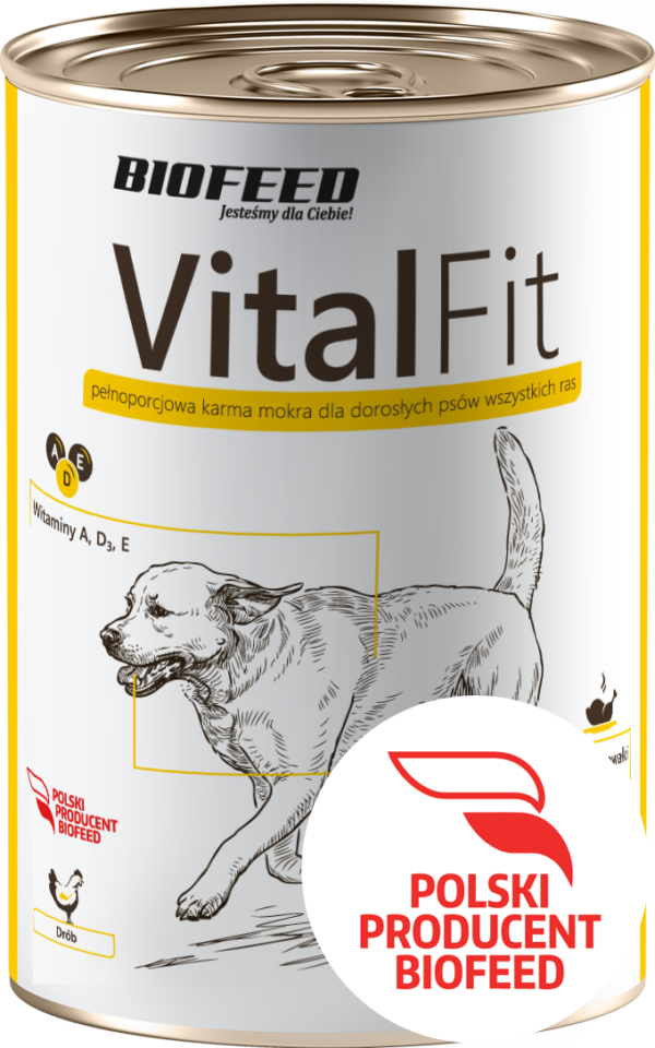 BIOFEED VITALFIT puszka dla psów z drobiem 415g