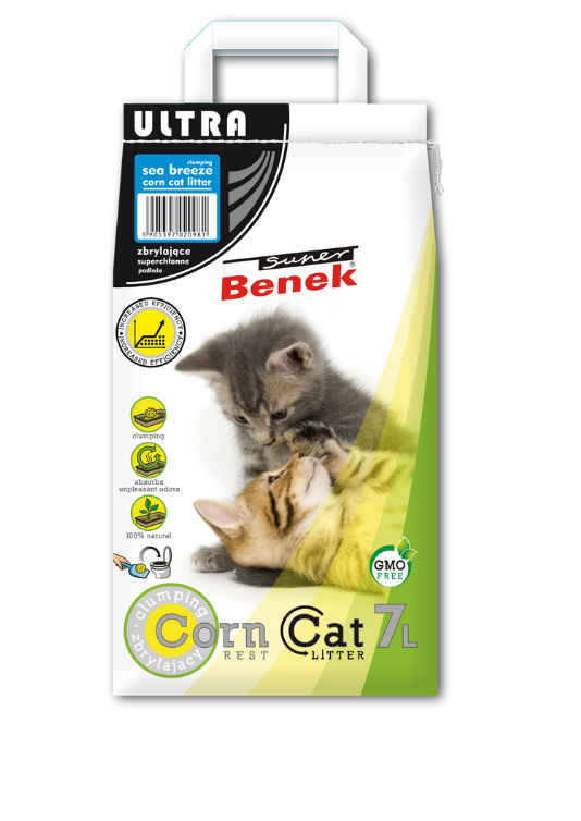 SUPER BENEK Corn Cat Ultra Morska Bryza 7L SUPER BENEK Corn Cat Ultra Morska Bryza 7L